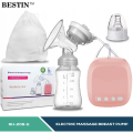 Electric Automatic Breast Feeding Pump with Bottle, Electric Single Breast Pump USB Electric Breast Pump With Baby Milk Bottle BPA free Powerful Breast Pumps. 