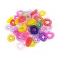 Pack of 10 hair ponies small size(Spiral). 