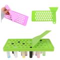 hole red tube filling mold diy lip balm gloss making kit wax pouring tray scraper set 5g mouth filling tray 50. 