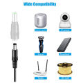 5V DC Power Cable-1 x USB to DC Power Cable
10 x Laptop Charger Adapter-Black. 