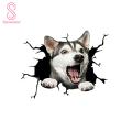 Decorative Sticker Realistic Car 3D Stickers Animal Funny Crack Decals. 