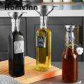 Stainless Steel Funnel Stainless Steel Hangable Funnel Set Versatile Liquid Funnel with Cleaning Brush for Home Kitchen Southeast Asian Buyers' Choice Food Funnel. 