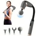 Imported Massage Gun with Extended Handle, U-Shaped Back Massager for Pain Relief. 