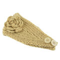 Headband Soft Sweet Knitted Flower Headband. 