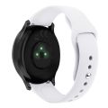 For Garmin Vivoactive 3 / Vivomove HR Solid Color Reverse Buckle Silicone Watch Band, Size: Large Size(Black). 