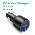 UGREEN 130W Super Fast USB C Car Charger For Samsung Galaxy S25 S24 Ultra/A iPhone 16 15 Max Pro OPPO Reno 12 11/A/Find N Xiaomi 15 14 Pro Redmi K70 60 Pro Huawei Mate 70 60/Pura 70 60/nova 13 12/P40 30. 