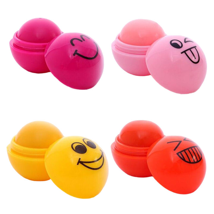 Smiley Emoji Fruit Flavor Nourishment Lip Balm