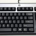 HP branded (use) USB wired keyboard, simple, robust and versatile for office and for home. 