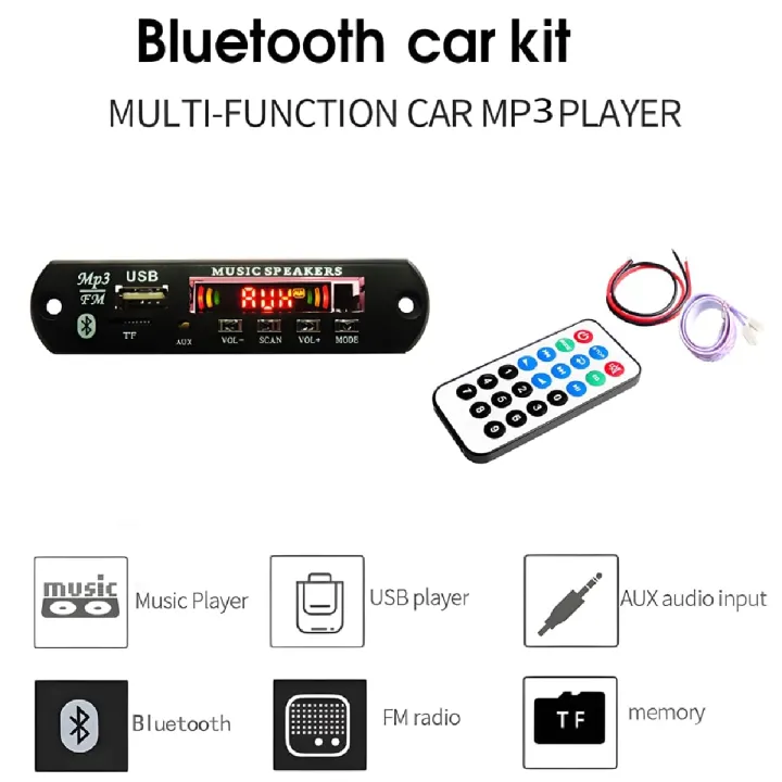 Bluetooth%20MP3%20Audio%20Module%20with%20Remote%20Control,%20AUX,%20TF,%20USB%20&%20FM%20Radio%20-%20Image%203