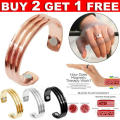 Magnetic Lymph Detox Ring Unisex,Opening Adjustable for Arthritis Pain Relief Slimming Lymphatic Drainage Therapeutic Magnetic. 