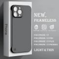 0.3mm Ultra Thin Matte Frameless Shockproof Phone Case For Apple iPhone 15 14 13 12 11 Pro Max Plus Half-wrapped Hard Back Cover. 