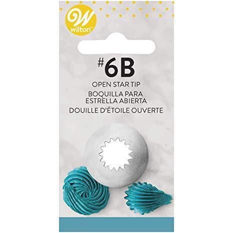 Wilton OPEN STAR CAKE DECORATING TIP # 6B