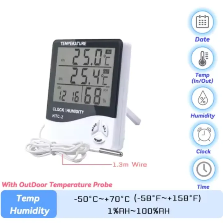 HTC-2%20&%20HTC-1%20Digital%20LCD%20Temperature%20&%20Humidity%20Meter%20%7C%20Indoor%20Outdoor%20Thermometer%20Hygrometer%20Weather%20Station%20Alarm%20Clock%20for%20Room,%20Baby%20Room,%20Greenhouse,%20Egg%20Incubator,%20Aquarium,%20Fridge%20-%20Image%202