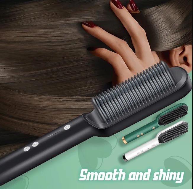 Hot brush flat iron best sale