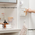 Coffee Filter Container Convenient Magnetic Coffee Filter Case Dustproof Storage Box for Hand-brewed Coffee Papers Ideal for Kitchen Cafe Bar Coffee Accessories Coffee Filter Storage Box. 
