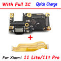 For Xiaomi 11 Lite M2101K9AG USB Port Charger Dock Plug Connector Charging Board Flex + Main Flex Cable For Xiaomi 11t 11t Pro. 