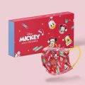 Christmas New Disney Mask Mickey Vinny Bear Donald Duck Winter Snowflake Cartoon Disposable Internet Celebrity Gift. 