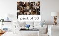 21/50 Brown aesthetic collage hd quality 4x6 size  pictures customized of your own choice. 