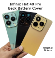 Infinix Hot 40 Pro Back Battery Cover Rear Door Housing Case , Back Body Cover / Back Panel  Infinix Hot 40 Pro. 