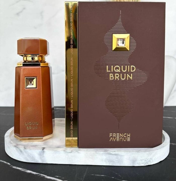 Liquid Brun By Fragrance World French Avenue for men Eau de Parfum, 3.4 fl oz, 100ml