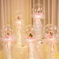 36'' Tulle Confetti Balloons Wedding Birthday Party Decoration Adult Transparent Tulle BOBO Wedding Balloons Gender Reveal Party. 