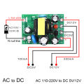 Mini AC-DC Converter AC110V 220V to DC 12V 0.2A+5V Module Board Lonni. 