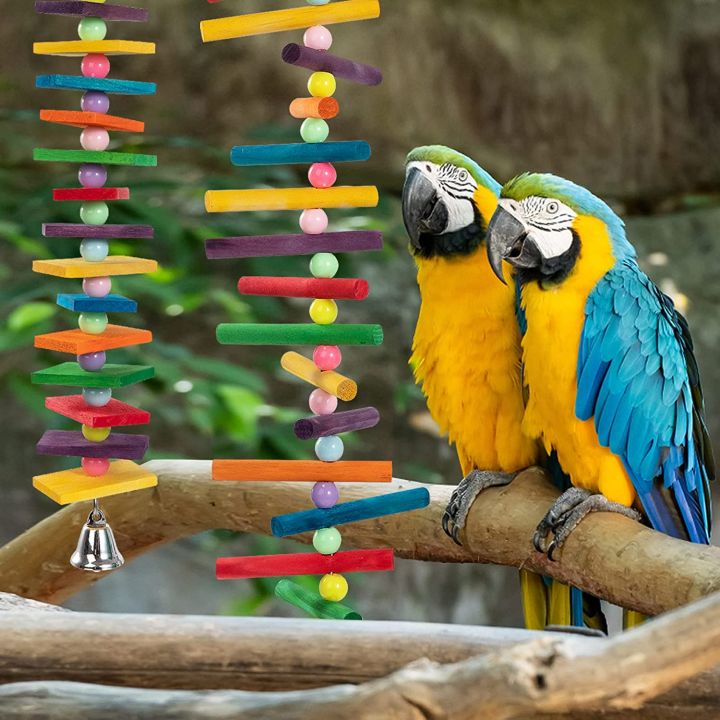 ZYMAL%20STORE%202%20Pcs%20Bird%20Toys,%20Parrot%20%20Toys%20with%20Multicolored%20Natural%20Wooden%20Blocks%20for%20Conures%20Parakeets%20Cockatiels%20Lovebirds%20African%20Grey%20Cockatoos%20Macaws%20and%20Amazon%20Parrots%20-%20Image%207
