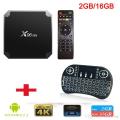 Pack of Android Smart Tv Box X96 Mini/X96Q 2gb+16gb with Mini touch keyboard - Black. 