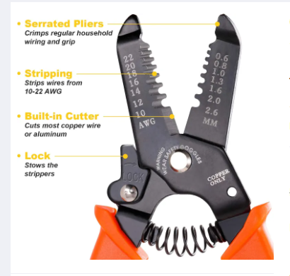 6.5"%2010-22AWG%20Wire%20Stripper%20Copper%20Wire%20Stripper%20and%20Multifunction%20Hand%20Tool%20,Wire%20insulation%20remover%20plier%20electrician%20multi%20functional%20Hand%20Tool%20plier%20-%20Image%204