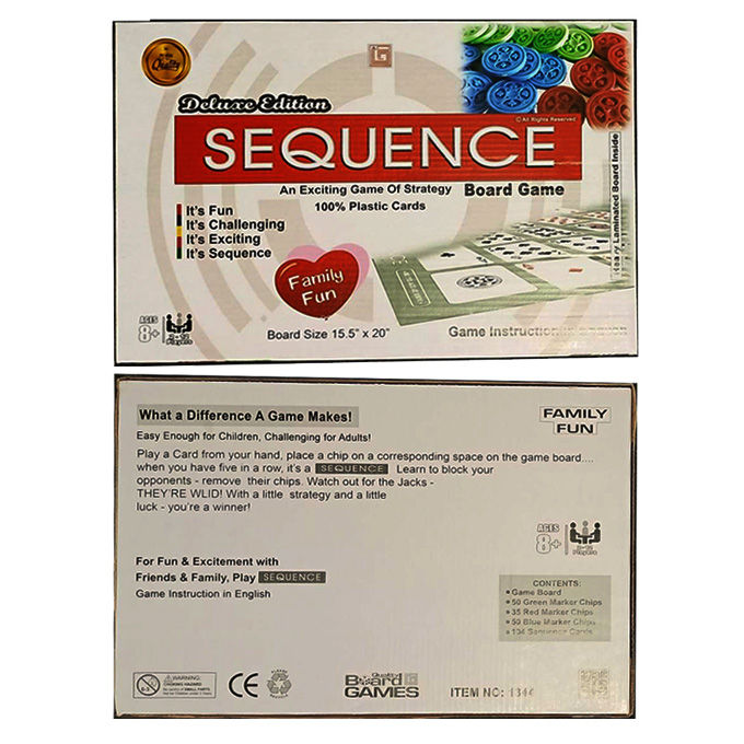 New Deluxe Edition Sequence Board Game