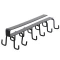 Kitchen Double-row Hook Hanging Cup Holder Household Punch-free Wall Cabinet Hook kitchen accessories space saver 12 hooks organizer cup holder. 