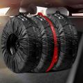 Waterproof Car Spare Tire Cover Protect Polyester Protection Spare Tire Bag Dust-proof Sunscreen Tires Storage Bags. 