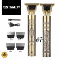 badgeDynamic Life Original Vintage T9 Trimmer and Hair Clipper Cutting Machine| Professional T9 Hair Trimmer Clipper| 0mm Cutting Cordless Hair Trimmer Shaving Machine| Metal USB Rechargeable Beard Trimmer T9 & Styler| Barbar Trimmer Hair Grooming Kit. 