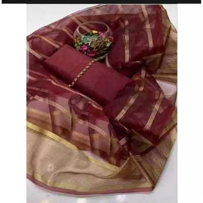 Zeenan%20Fashion%20Unstitched%203%20Piece%20Suit%20Kataan%20Slik%20Plain%20Shirt%20&%20Trouser%20With%20Organza%20Lining%20Broshia%20Dupatta%20For%20Women-New%20Arrivals%20Sale-%20-%20Image%202