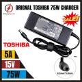Toshiba 75W 15V 5A Laptop Power Charger. 