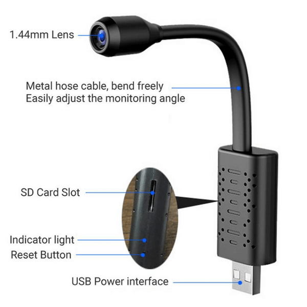 DOLPHINIX - V380 Pro USB Wireless CCTV Camera: Enhanced Home Security with Wifi Connectivity