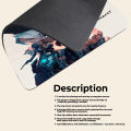 Gaming Mouse Pad Premium  8" x 6.5  Thick Non-Slip Rubber Base, Smooth Cloth Surface for Precision Control - Tozistore. 