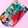 5 in 1 Frozen School Sets Kids Stationery Set Kawaii Stapler, Scissor, Washi Tape, Stapler Pin. 