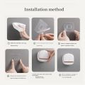Brand Bytes Waterproof Soap Dish with Drainage Box, Adhesive Soap Dish, Wall Mounted Drain Soap Box with Flip Lid Waterproof Sponge, NO-Drilling Soap Dish Holder for Bathroom. 