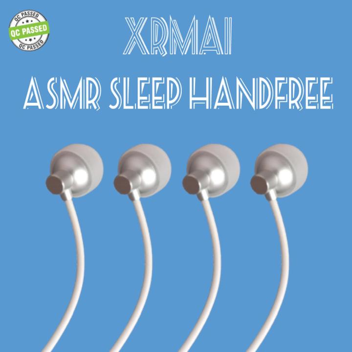 Sleep Hand free / HIFI HD Call / ASMR In-ear Headset / Noise Reduction Sleep Aid 3.5mm Earphones With Microphone White