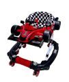 2 in 1 Formula 1 Car Rocker + Baby Walker With Lights & Music, in Random colors. 
