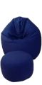Elegant XXXL Relaxing Bean Bag Sofa With Beautiful Stool. 