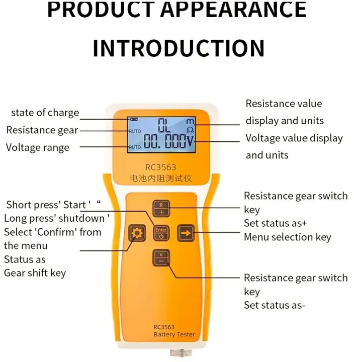 WikiTech%20High-Precision%20Handled%20RC3563%20IR%20Internal%20Resistance%20Meter%20Lithium%20Battery/Cell%20Tester%20(Meter%20+%20Probs)%20-%20Image%202
