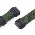 Nylon Watch Strap for Casio AE-1200 1300 AE-1000W F91W F84 AEQ-110W SGW-300H 400H 500H Men's Canvas Raised Mouth Watchband 18mm. 