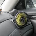 Universal Large Wind Three Speed Control USB Car Fan USB Car Fan Suction Cup Car Seat Back Single Head Car Fan 12V 24V. 