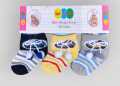Pack Of 3 Baby Socks 0-6 Months For Winter and Summer | Baby Socks For Baby Boy & Baby Girl. 