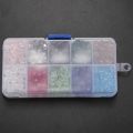 300 Pcs Glass Beads, 8mm 10 Color Beads Crystal Beads. 