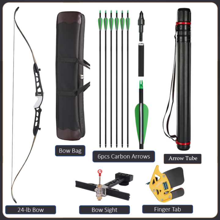 Archery Recurve Bow and Arrow Set for Beginners and Intermediate Level (Complete Package)