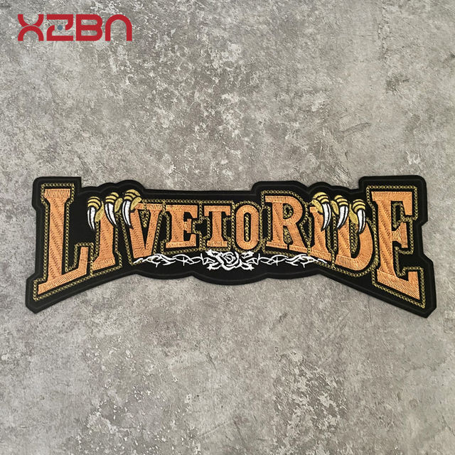 Eagle Embroidery Patch for Jacket Clothing Back Decoration Repair Motorcycle Rider Animal Claw Large Iron or Sewing Applique