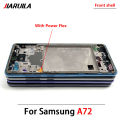 NEW For Samsung A33 A52 A52S A72 A52 5G A54 A73 Front Housing LCD Frame Bezel Plate Replacement Repair Part With Side Button. 